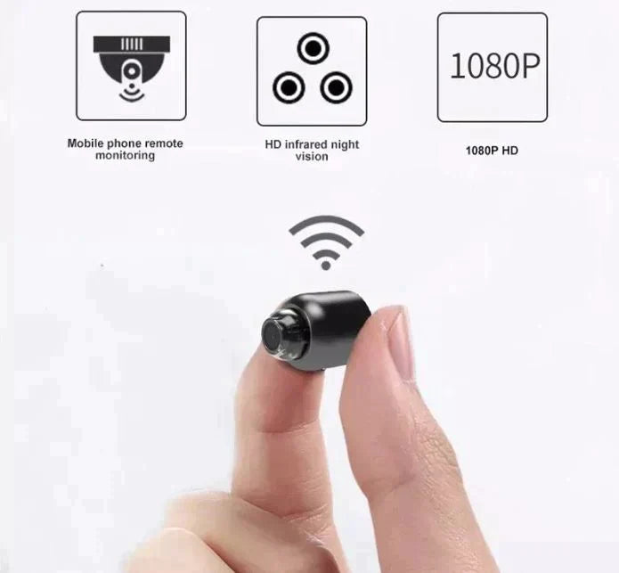 Piccola telecamera di sicurezza Wi-Fi con visione notturna