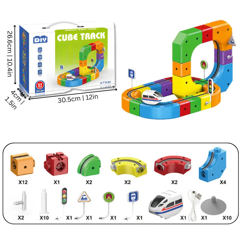 Pista per trenini educativa in 3D