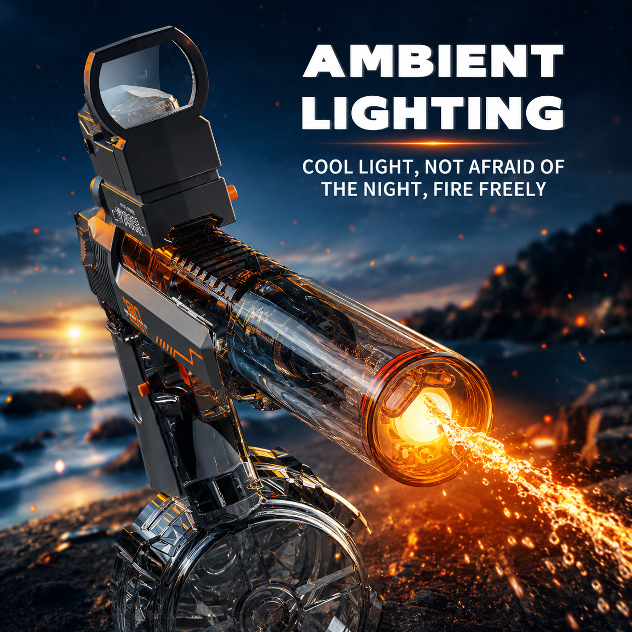 Pistola d'Acqua Elettrica con Luce LED Fantastica