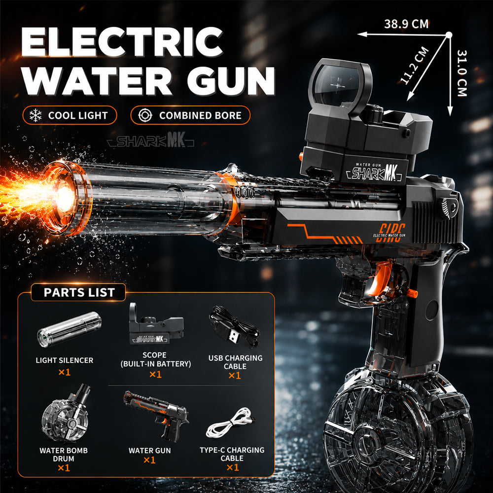 Pistola d'Acqua Elettrica con Luce LED Fantastica