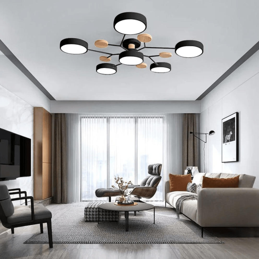 Plafoniera a LED rotonda moderna dal design elegante e minimalista