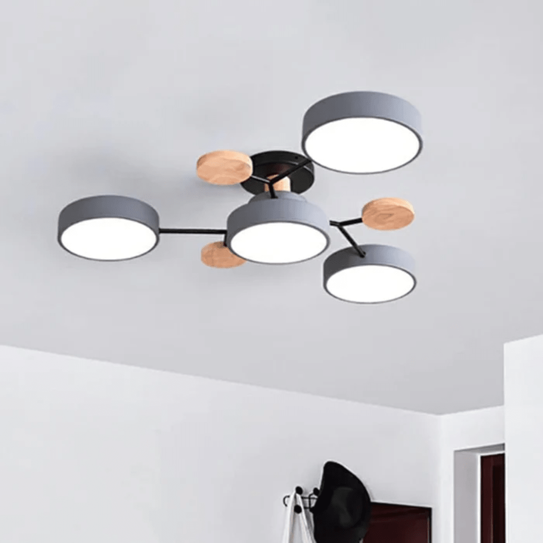 Plafoniera a LED rotonda moderna dal design elegante e minimalista