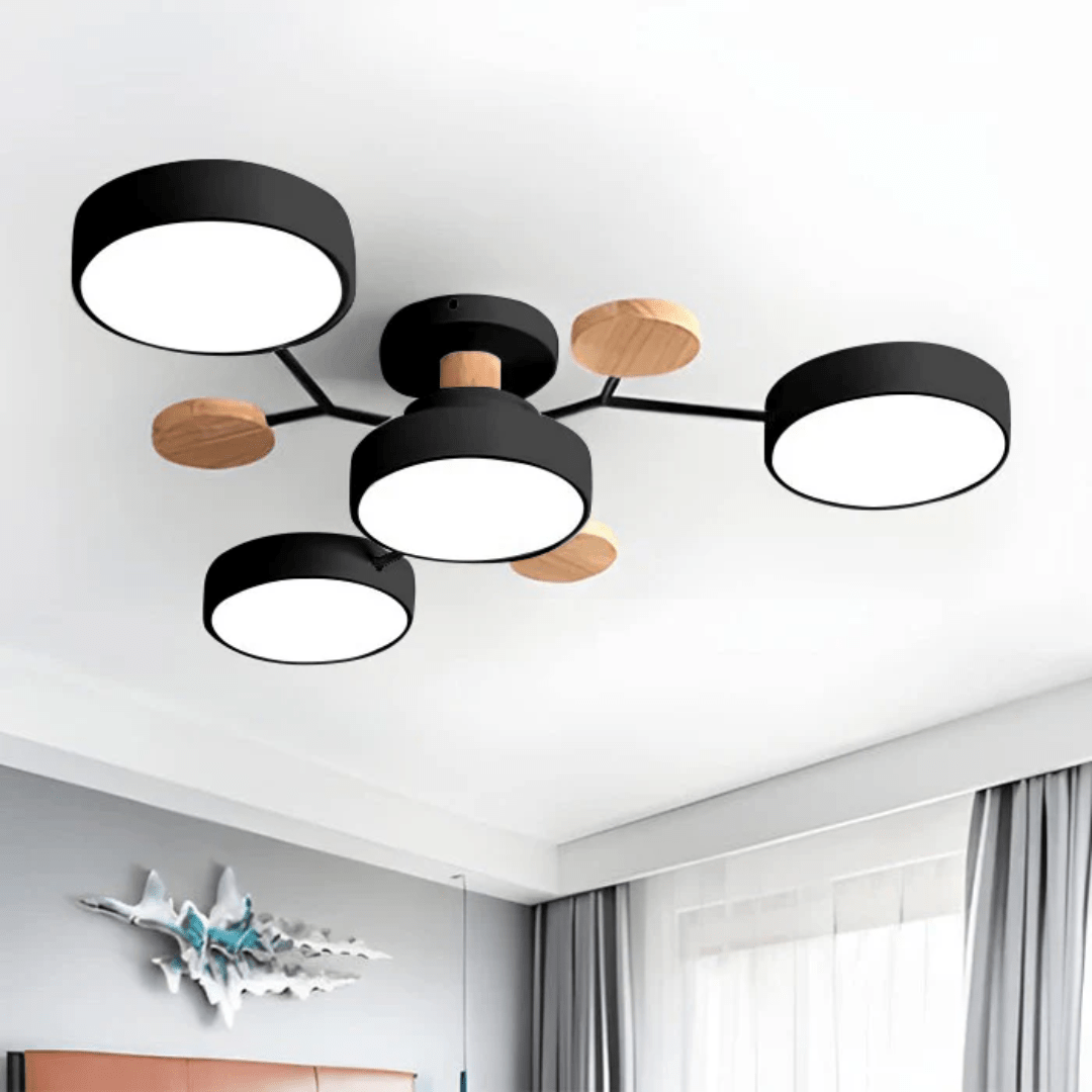 Plafoniera a LED rotonda moderna dal design elegante e minimalista