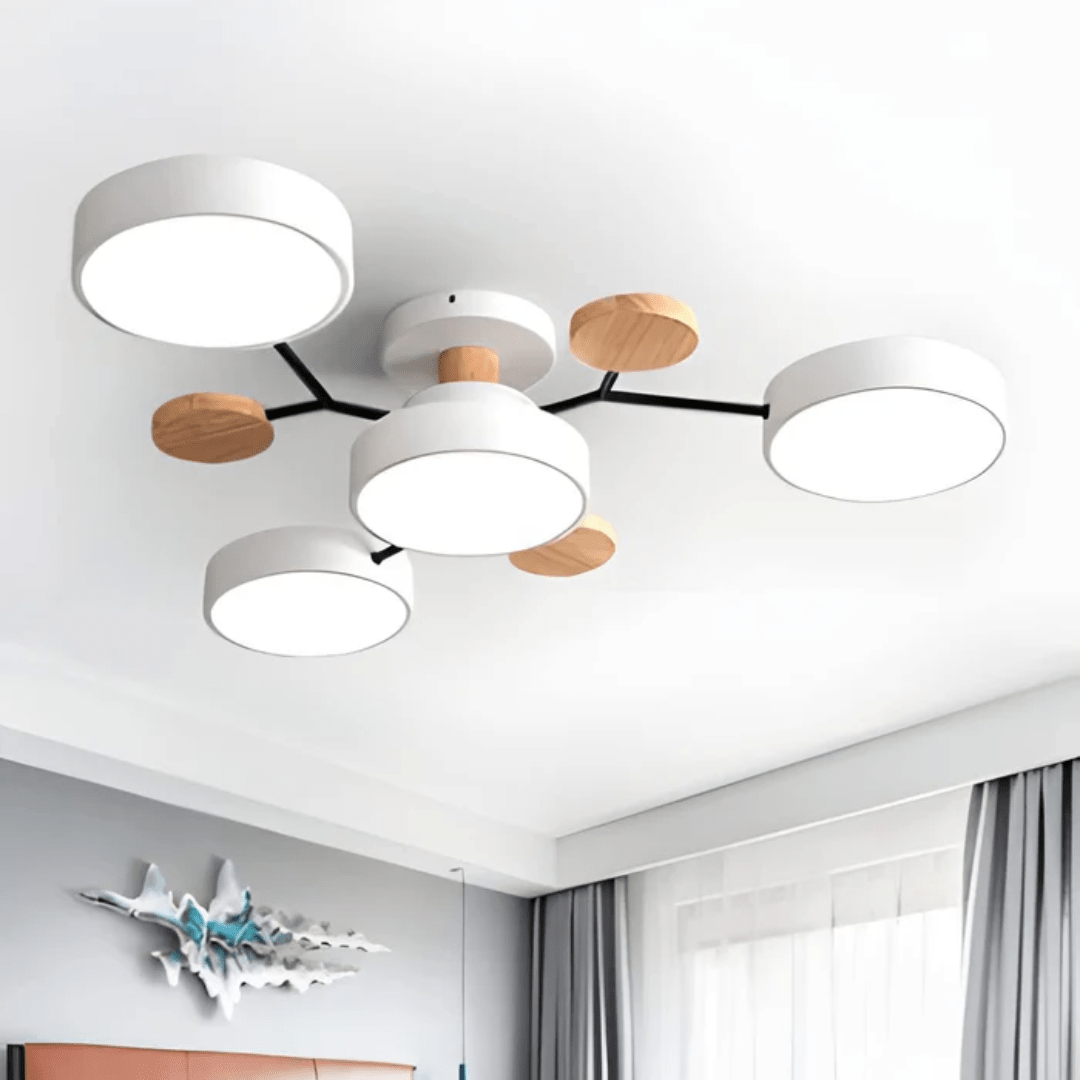 Plafoniera a LED rotonda moderna dal design elegante e minimalista