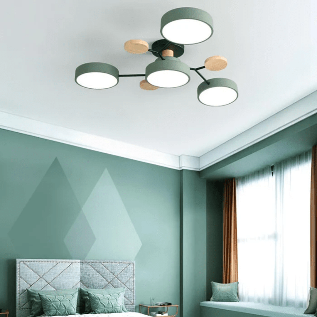 Plafoniera a LED rotonda moderna dal design elegante e minimalista