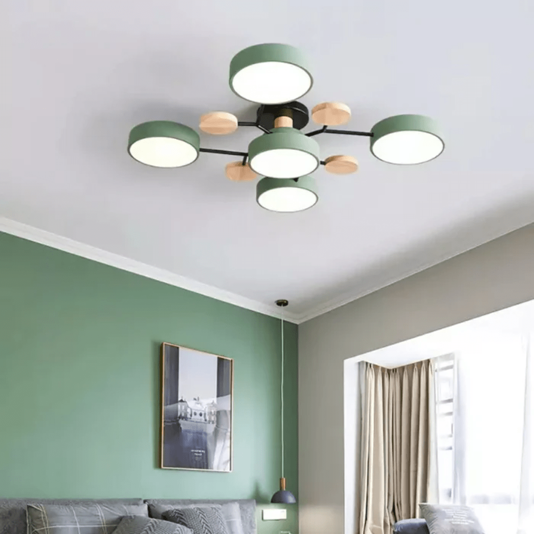 Plafoniera a LED rotonda moderna dal design elegante e minimalista