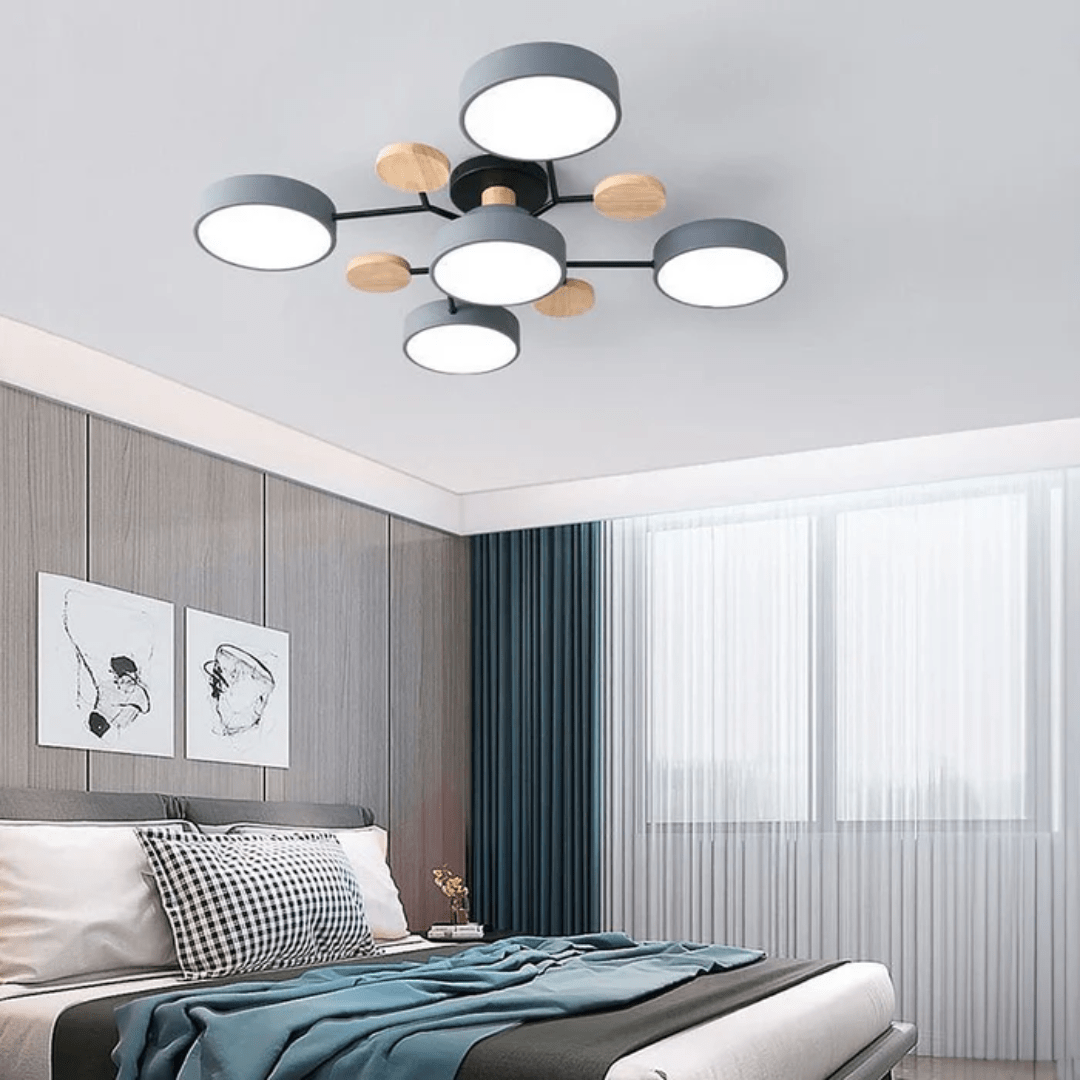 Plafoniera a LED rotonda moderna dal design elegante e minimalista