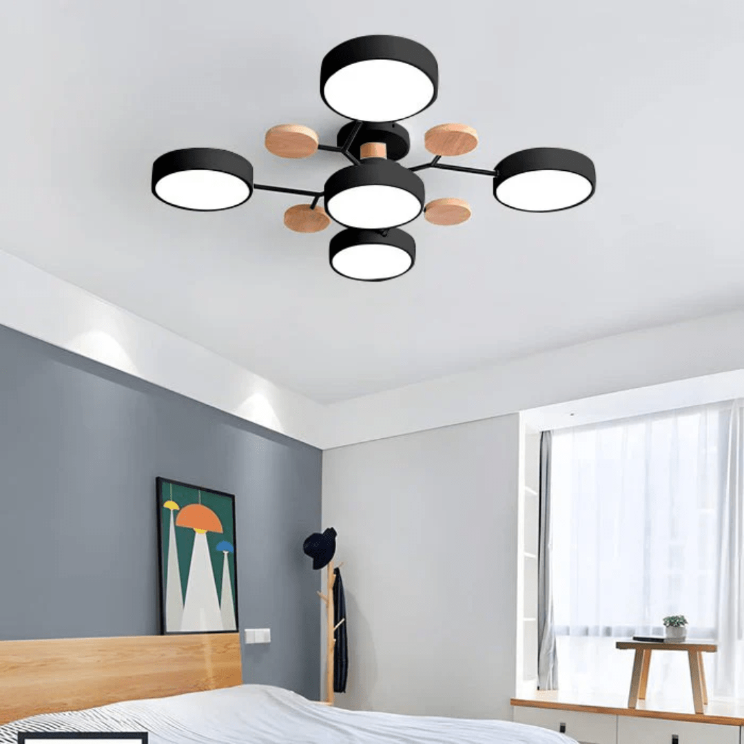 Plafoniera a LED rotonda moderna dal design elegante e minimalista