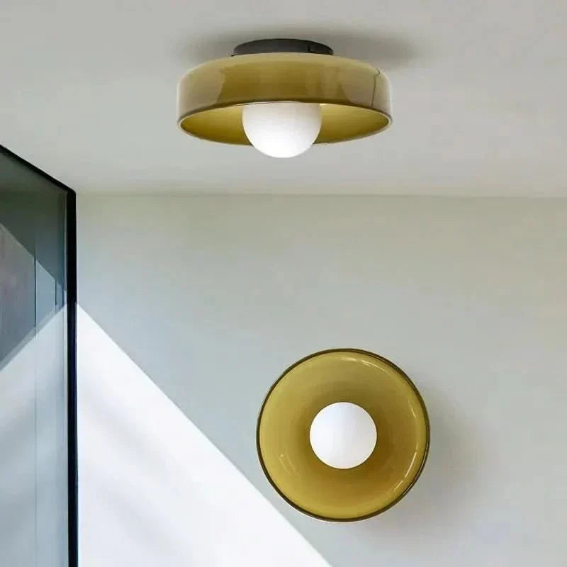 Plafoniera in Vetro dal Design Nordico – Illuminazione d'Atmosfera per Ogni Ambiente