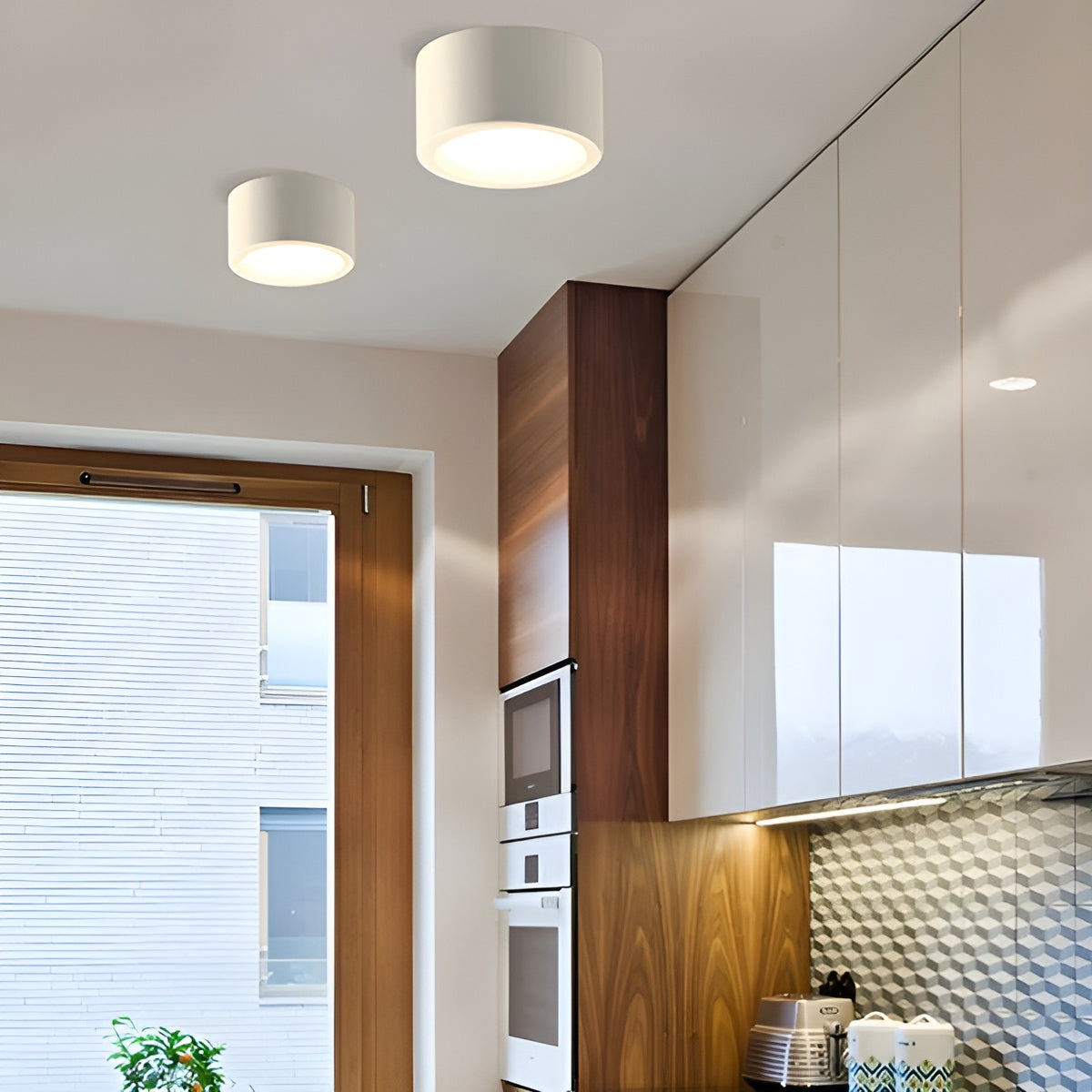 Plafoniera LED Moderna – Forma Rotonda e Luce Calda LED | Illuminazione d'Atmosfera per Ogni Ambiente