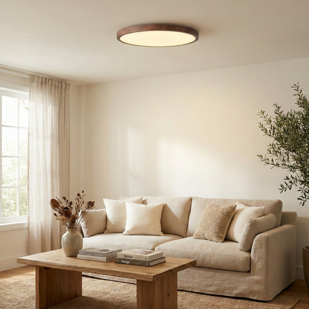 Plafoniera LED Sottile con Montaggio a Filo Moderno per un’Illuminazione Elegante