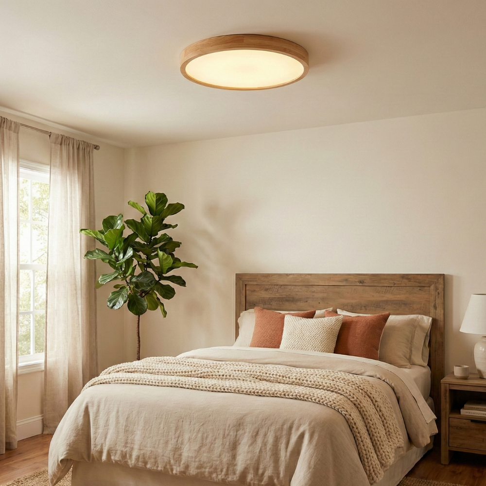 Plafoniera LED Sottile con Montaggio a Filo Moderno per un’Illuminazione Elegante