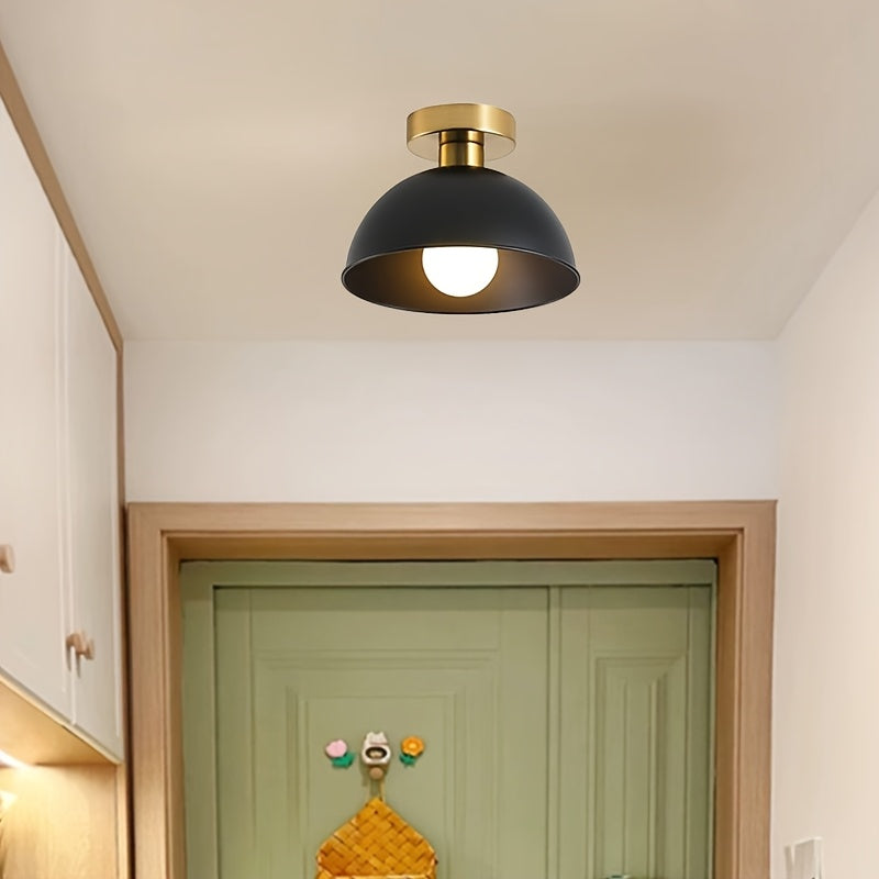 Plafoniera moderna semi-incasso | Finitura in metallo opaco