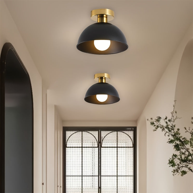 Plafoniera moderna semi-incasso | Finitura in metallo opaco