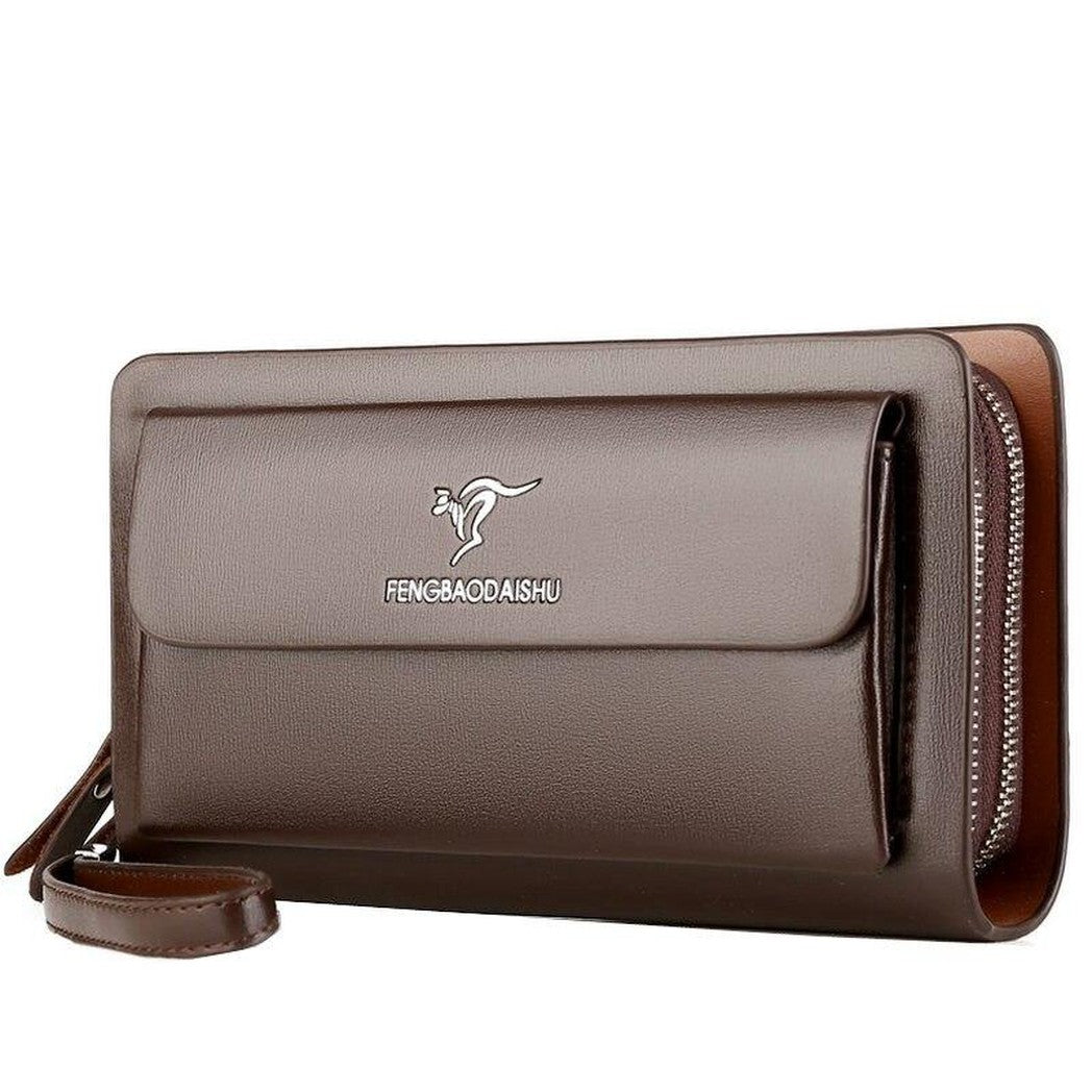 Pochette da uomo in pelle PU