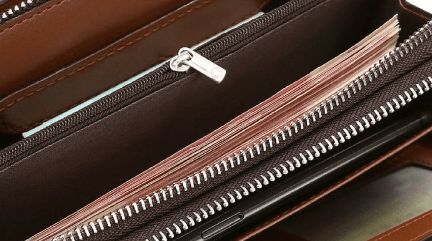 Pochette da uomo in pelle PU