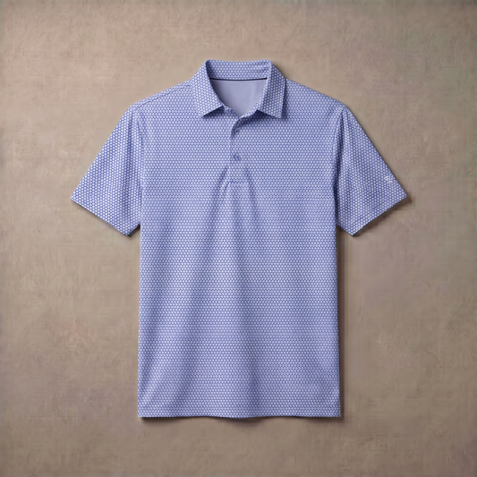 Polo da uomo in jacquard | Traspirante con protezione UPF 50