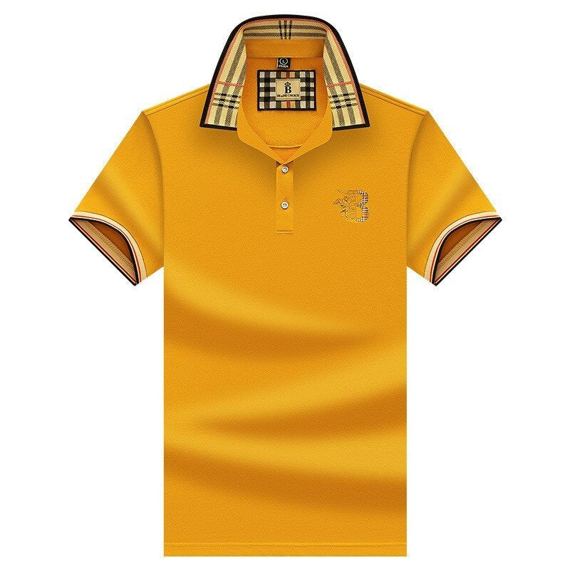 Polo da Uomo Moderna a Maniche Corte con Colletto