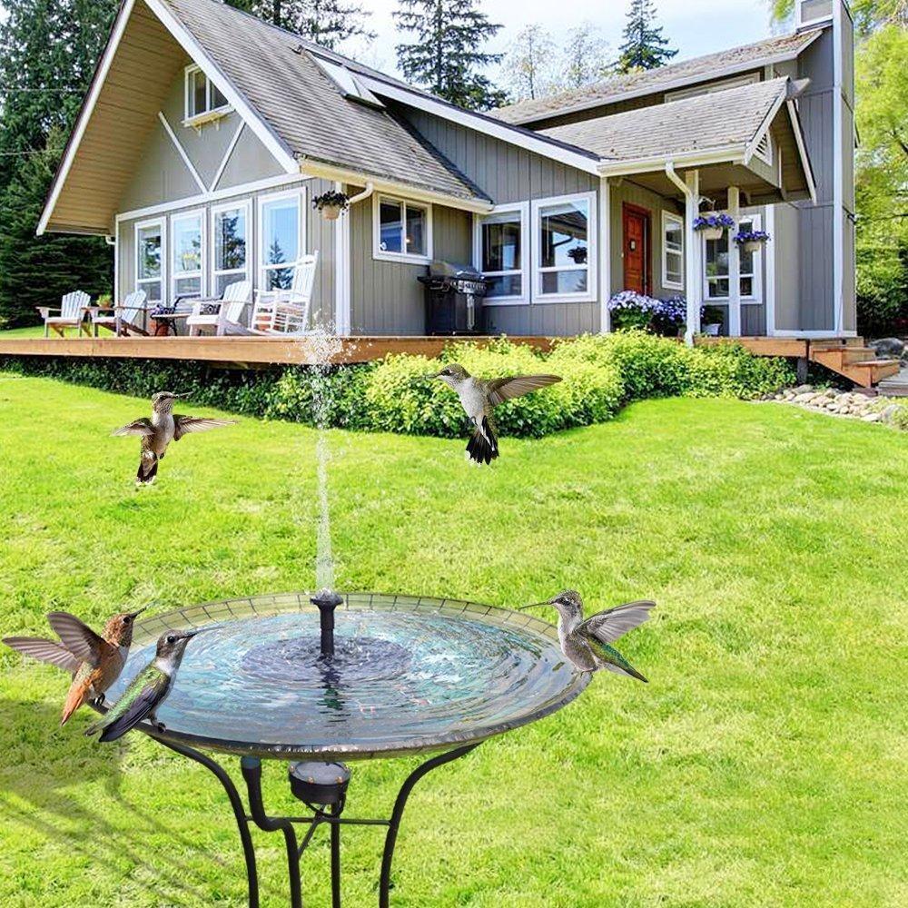 Pompa Solare per Fontana – Per Laghetto, Bagno per Uccelli o Decorazione da Giardino