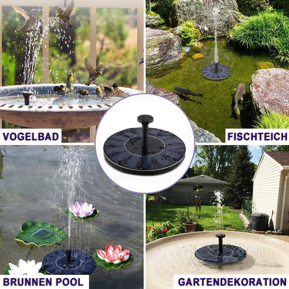 Pompa Solare per Fontana – Per Laghetto, Bagno per Uccelli o Decorazione da Giardino
