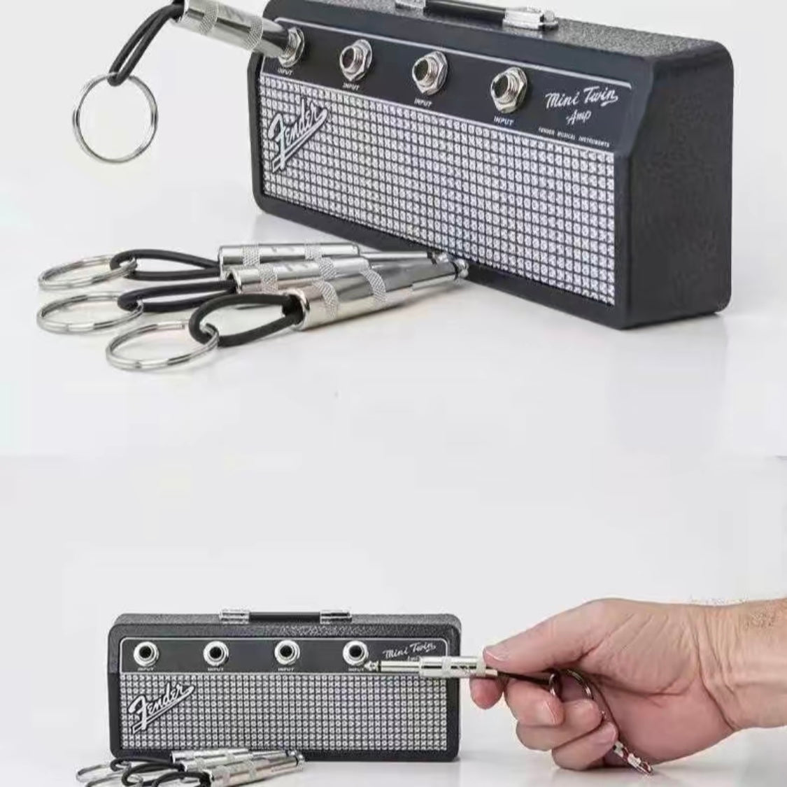 Portachiavi da parete a forma di amplificatore per appassionati di musica