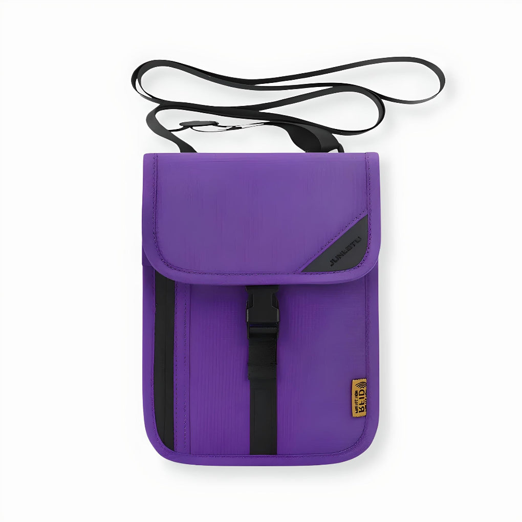 Portadocumenti da collo da viaggio con protezione RFID