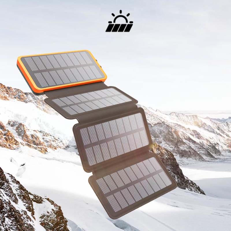 Power Bank Solare Impermeabile e Pieghevole