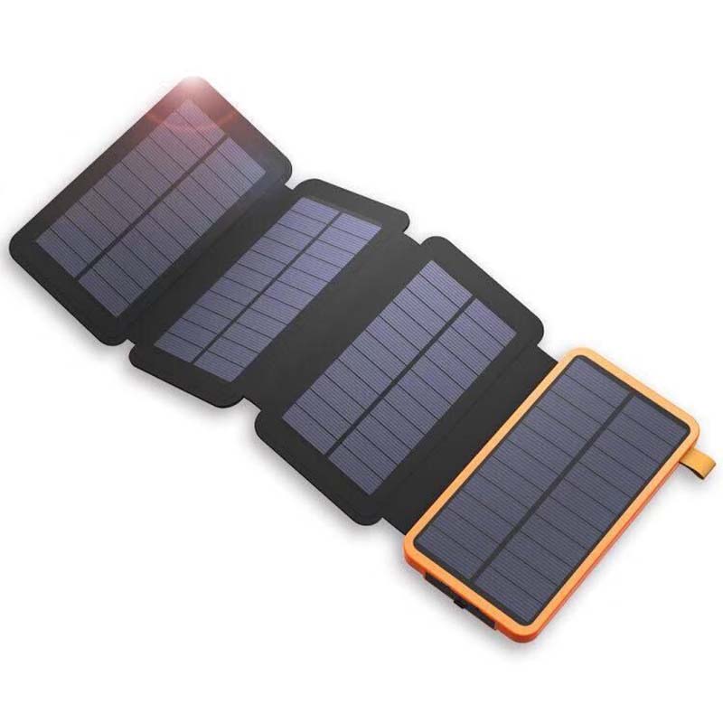 Powerbank solare portatile, pieghevole e impermeabile