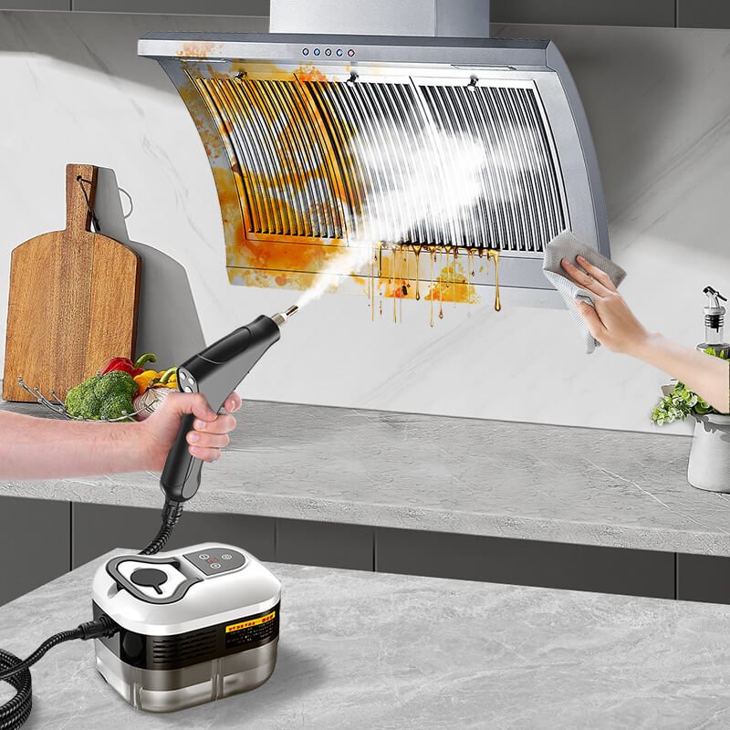Pulitore a vapore ad alta pressione da 2500 W con 4 ugelli