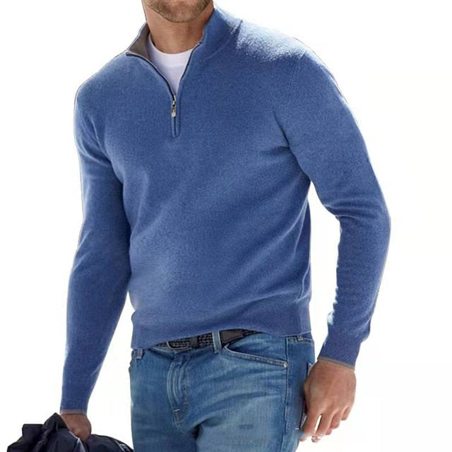 Pullover da Uomo con Mezza Zip
