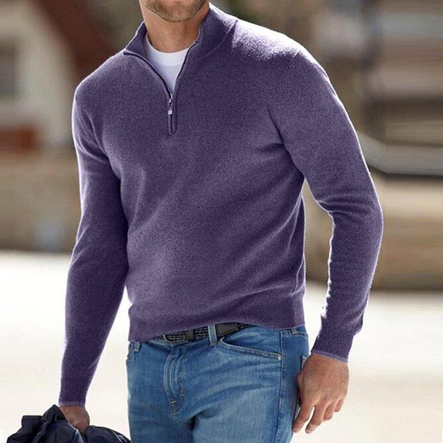 Pullover da Uomo con Mezza Zip