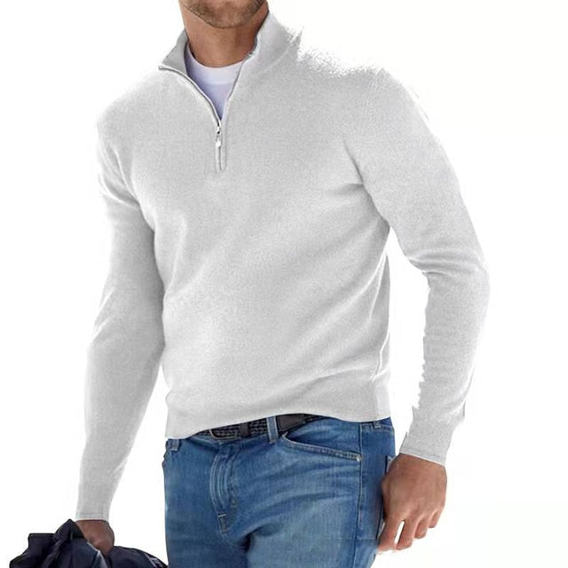 Pullover da Uomo con Mezza Zip