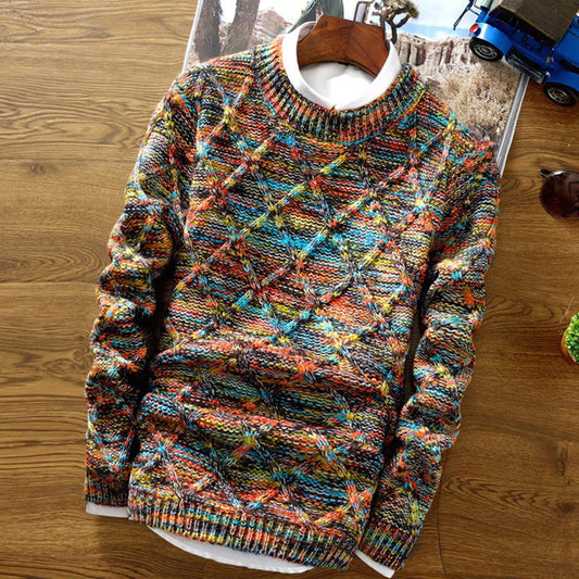 Pullover da Uomo in Maglia Girocollo