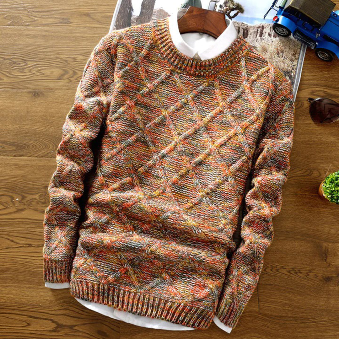 Pullover da Uomo in Maglia Girocollo