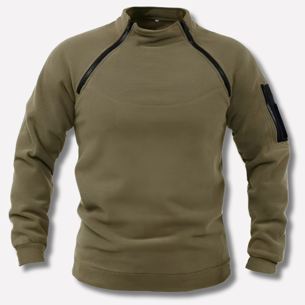 Pullover da uomo in pile – Strato funzionale per outdoor e uso sul campo