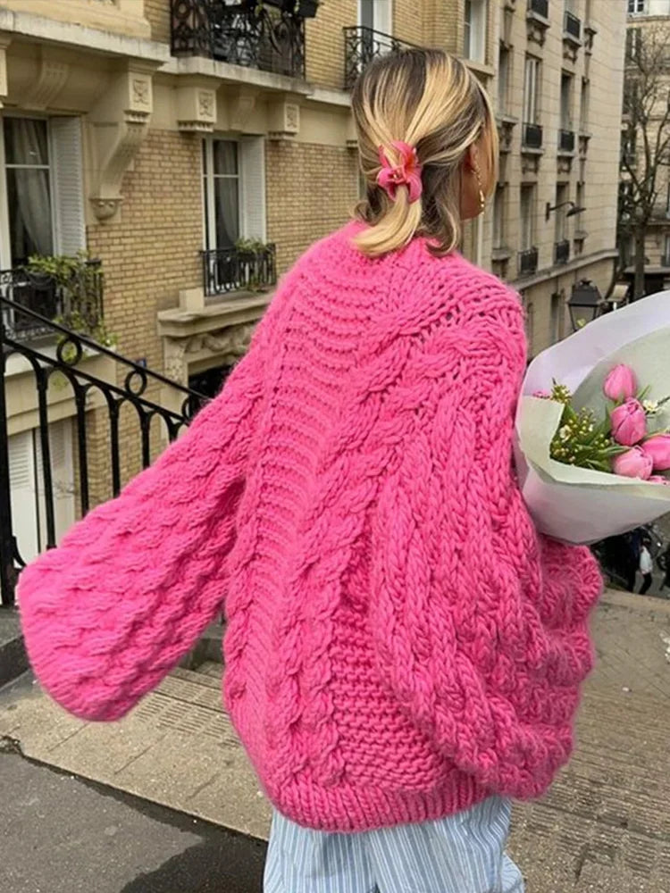 Pullover in maglia spessa e comodo