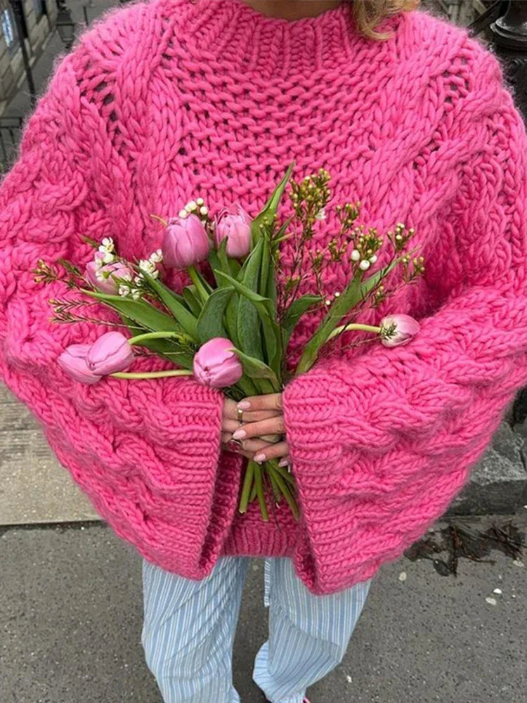 Pullover in maglia spessa e comodo