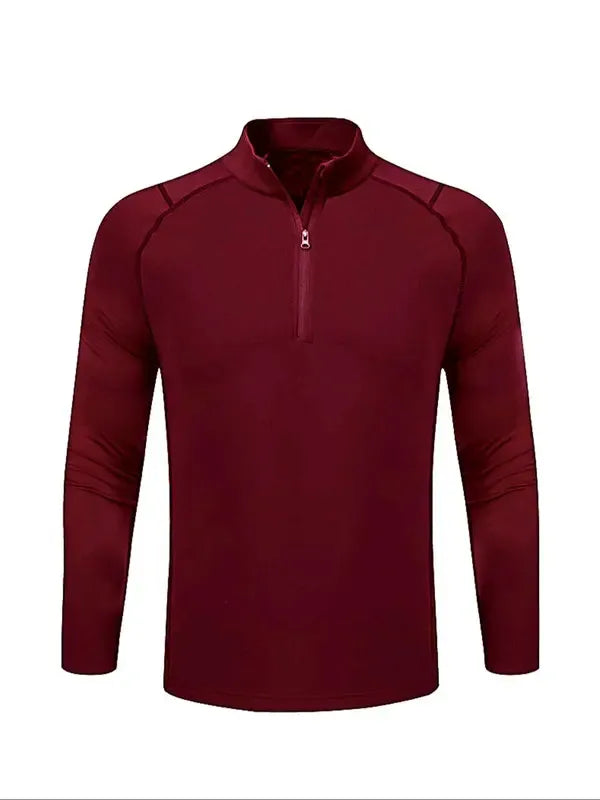 Pullover sportivo e funzionale da uomo con mezza zip