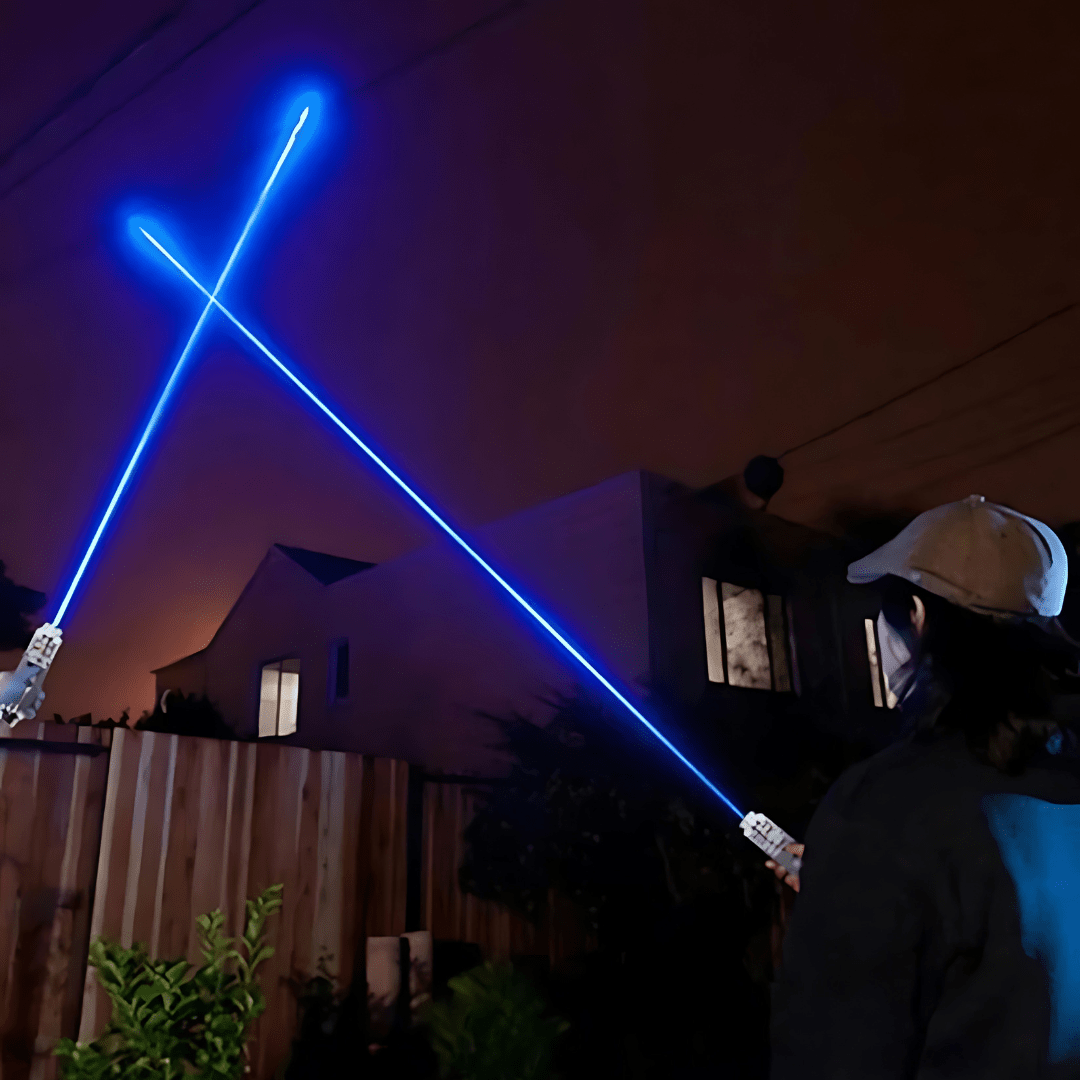 Puntatore laser blu ad alta potenza per uso a lunga distanza