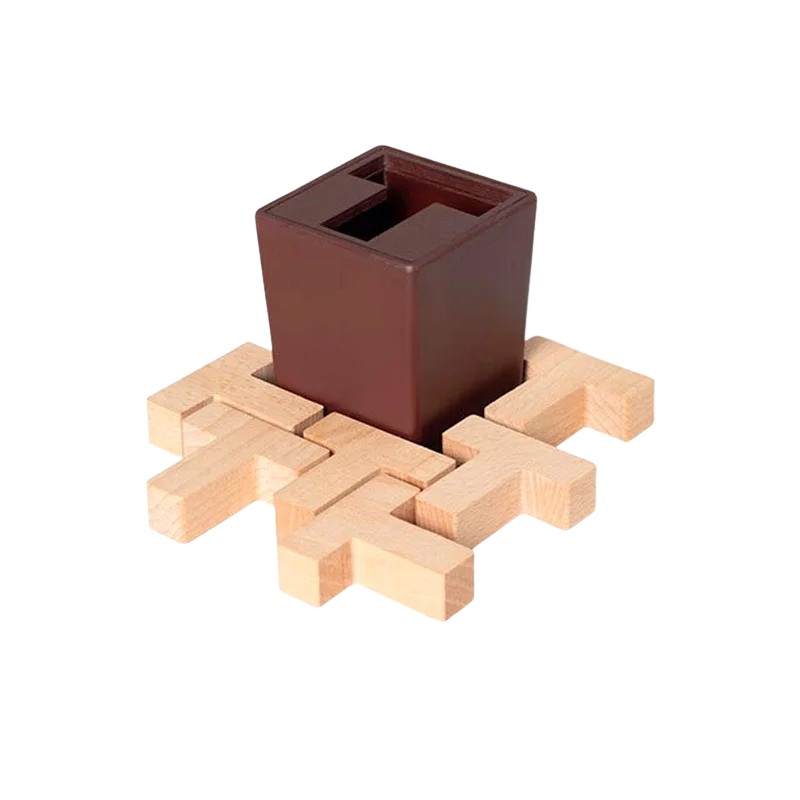 Puzzle 3D in Legno per Allenamento Cerebrale e Sviluppo delle Abilità Logiche