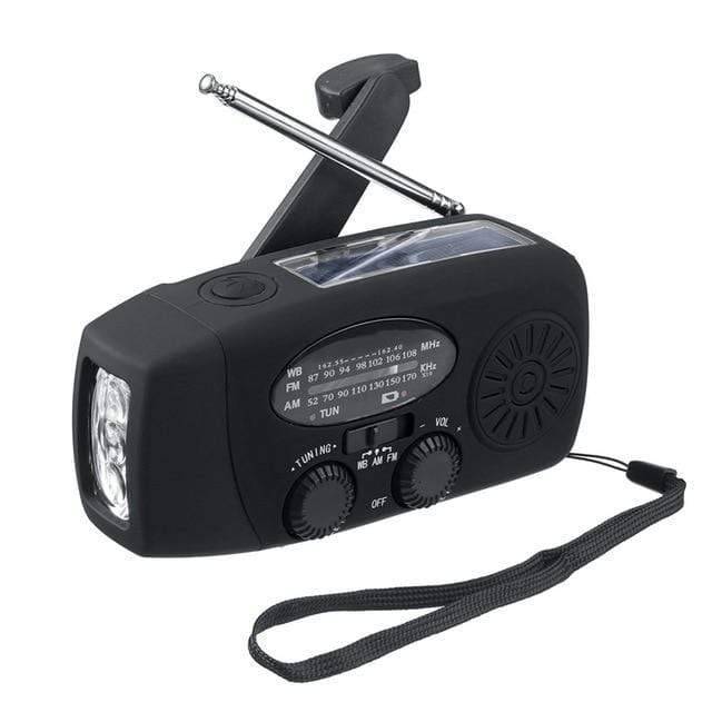 Radio di emergenza a manovella con torcia e power bank
