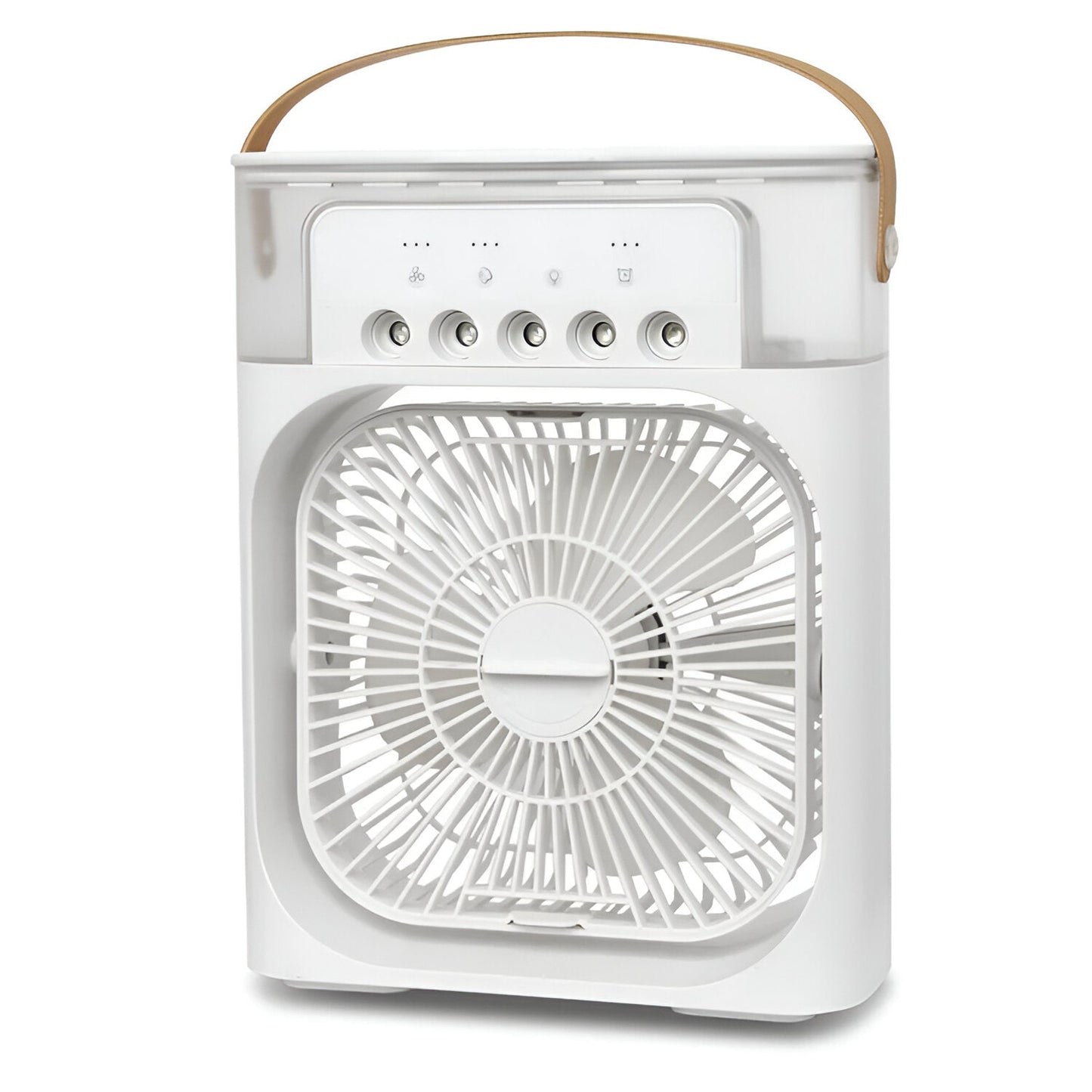 Raffrescatore d'aria e umidificatore 3 in 1 – Portatile, velocità di ventilazione regolabile, ideale per camere da letto, uffici e piccoli ambienti