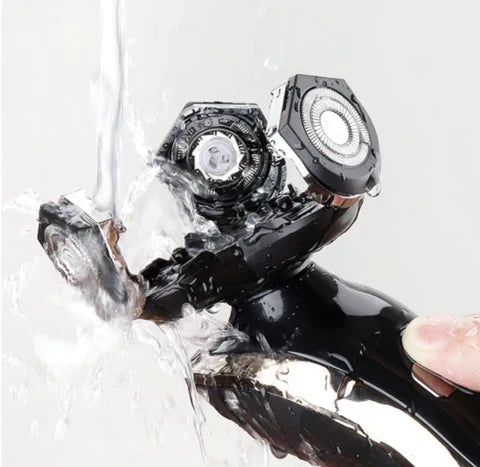 Rasoio elettrico ricaricabile per rasatura a secco e ad acqua
