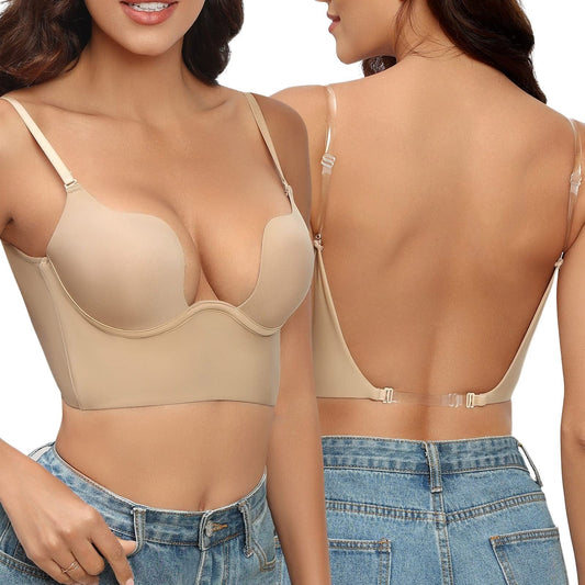 Reggiseno Elegante Senza Cuciture con Schiena Scoperta da Donna