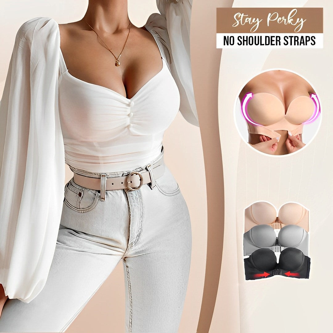 Reggiseno Push-Up Senza Spalline – Sostegno Invisibile e Comfort
