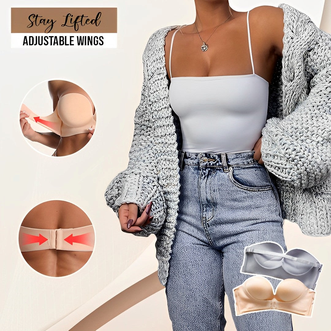 Reggiseno Push-Up Senza Spalline – Sostegno Invisibile e Comfort