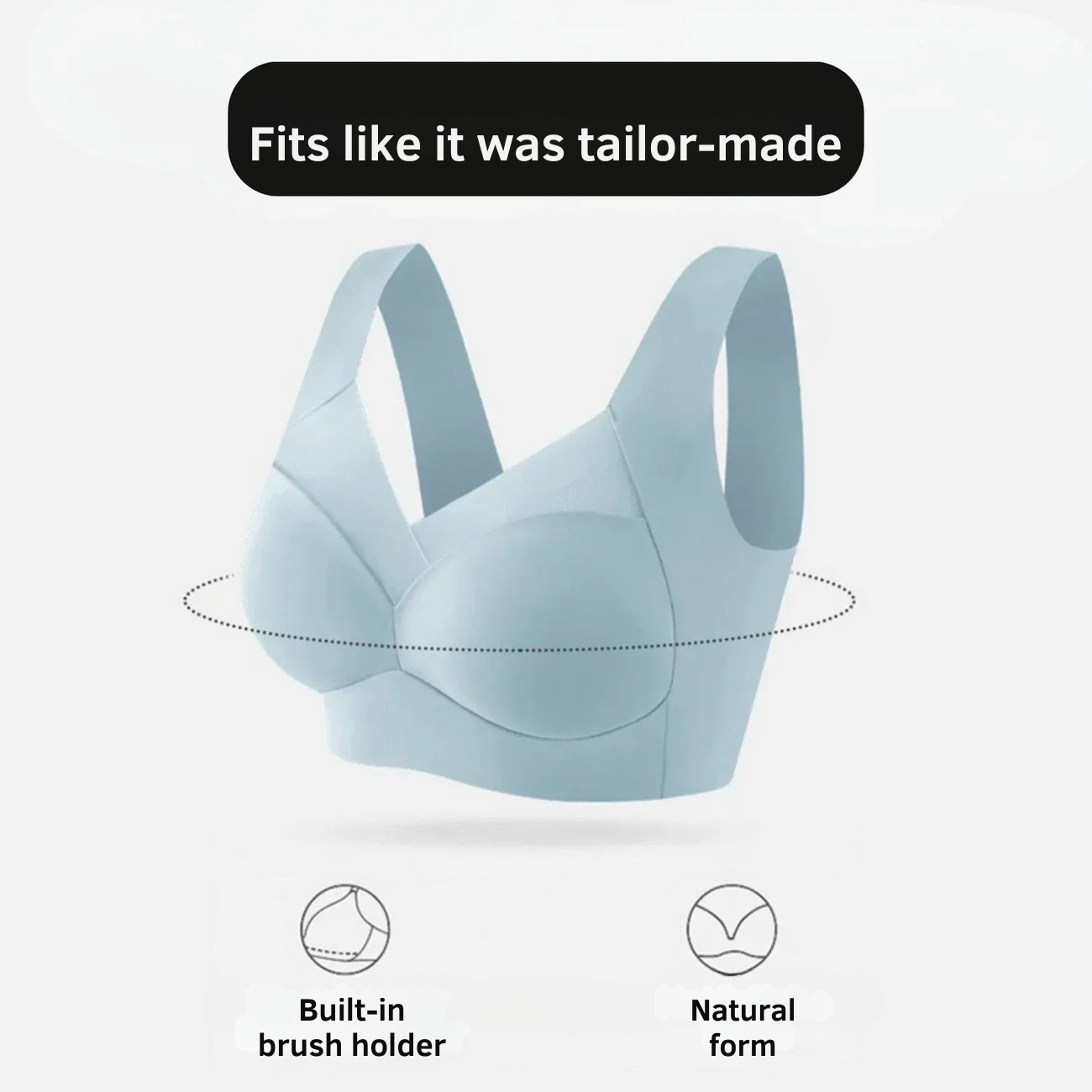 Reggiseno Senza Ferretto | Reggiseno Senza Cuciture Confortevole | Sostegno Delicato Effetto Push-Up