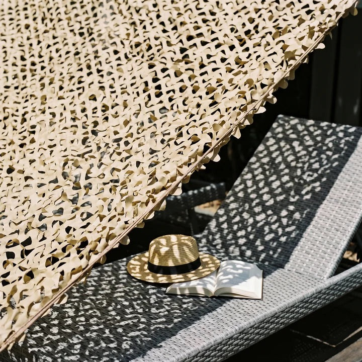 Rete Ombreggiante per Terrazza e Pergolato – 6 Colori, Traspirante, Si Appende in 1 Ora