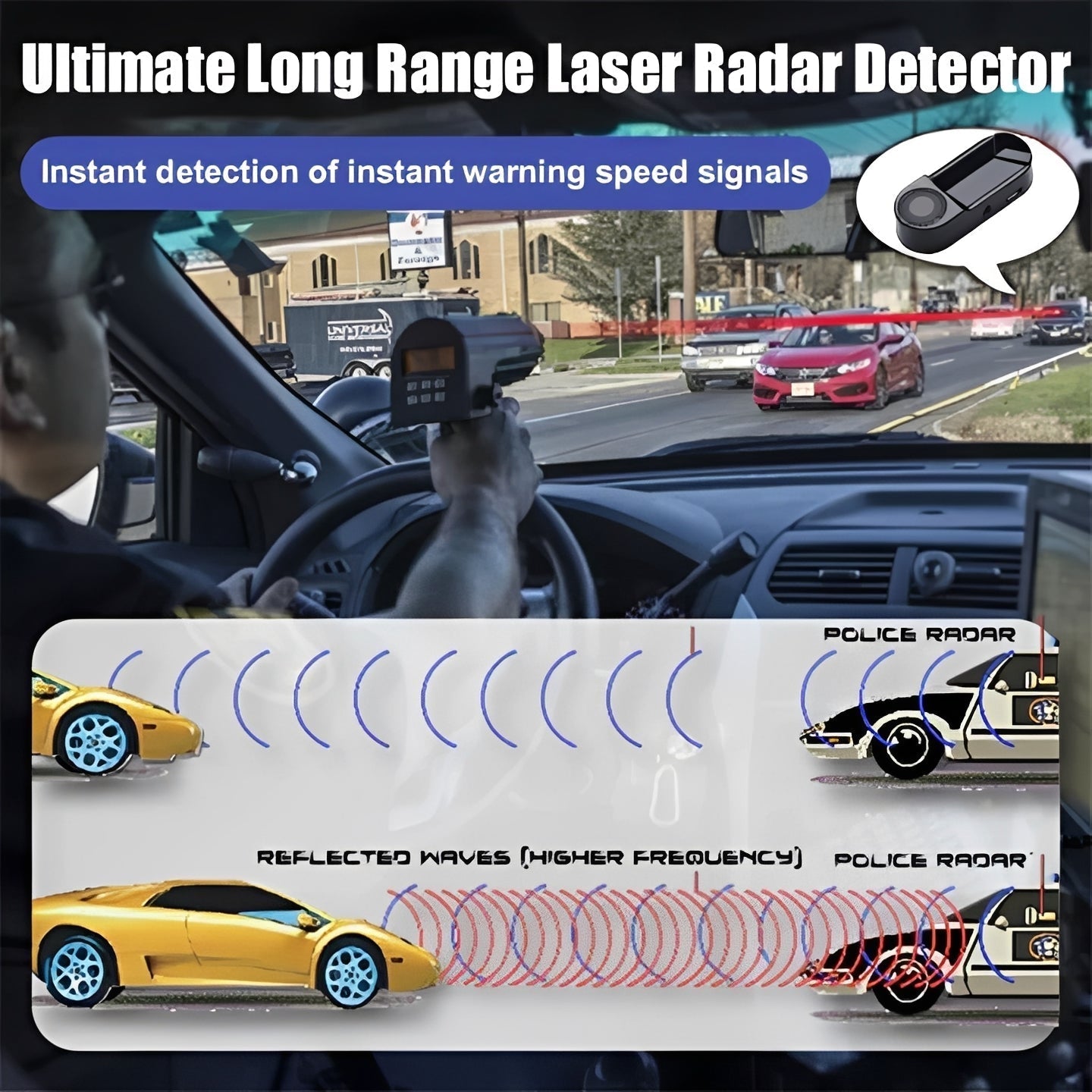 Rilevatore di radar per auto a lungo raggio