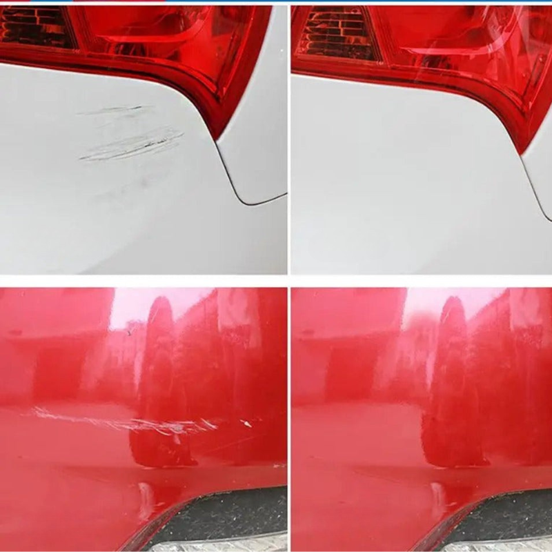 Rimuovi graffi per carrozzeria con spugna per lucidatura – formula non abrasiva per rimuovere facilmente i graffi dalla vernice dell'auto